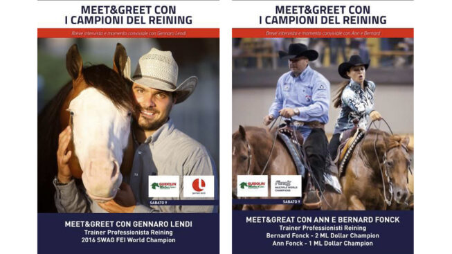 Gianni Guidolin Presenta a Fieracavalli 2019: meet and green con i campioni del reining - sabato 9 novembre PAD.4 – STAND D7