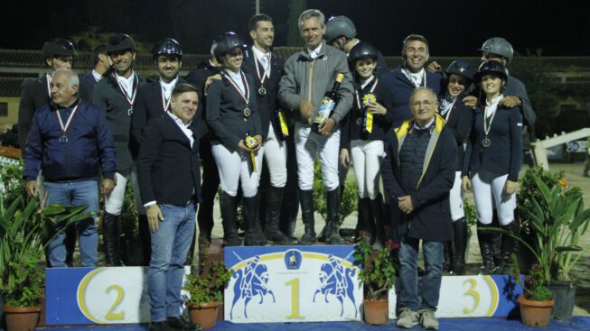 il podio del Campionato regionale a squadre assoluto 2019 ©Mag Photo