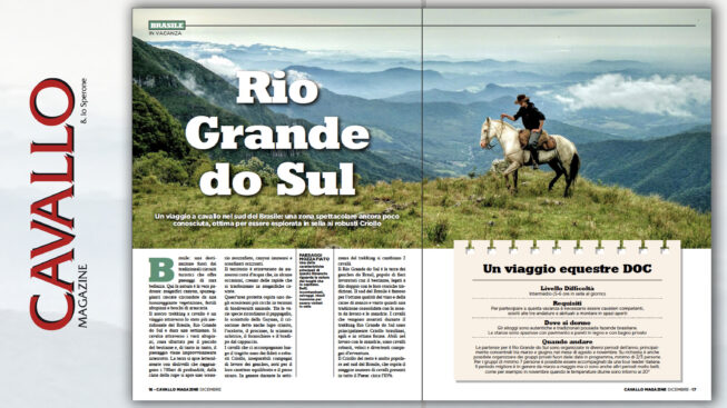 Alla scoperta del Brasile con Cavallo Magazine di dicembre