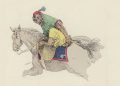 Jules Arsene after Garnier   Monkey riding a horse colour litho   MeisterDrucke 1032736 120x86