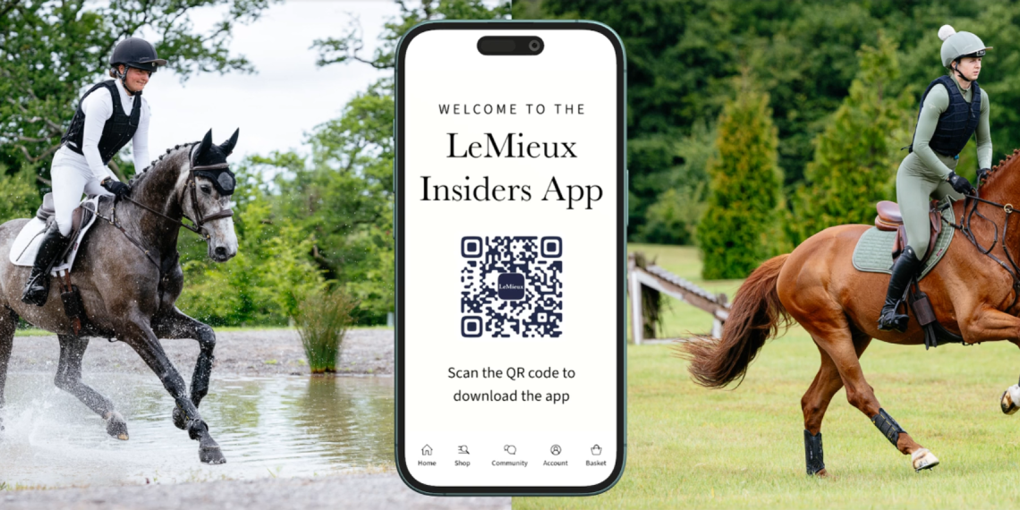 La nuova LeMieux App - dal sito ufficiale LeMieux
