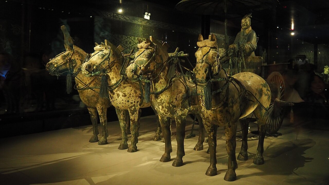 Bronze Chariot and Horses 24163255235