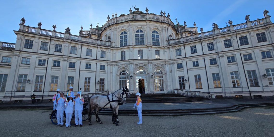 A Stupinigi il passaggio della fiamma olimpica