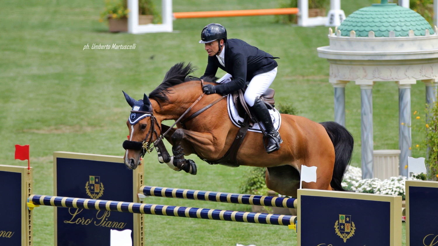 CSIO Roma Paolo Paini su Mille Lire di Ca San Giorgio OK
