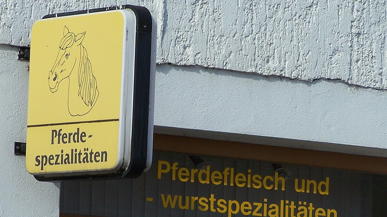 ESA Schild Pferdemetzgerei