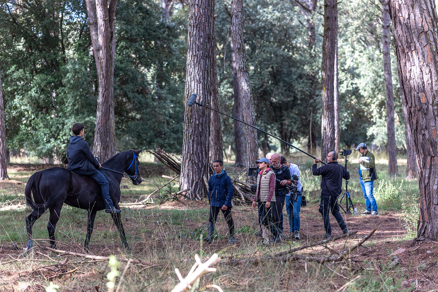 sul set a San Rossore